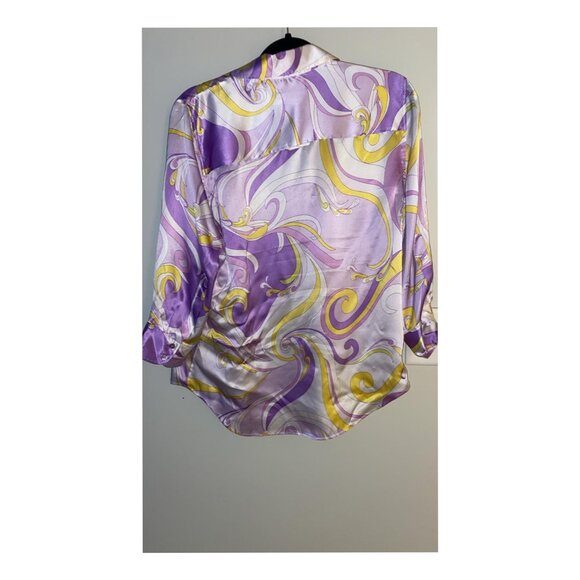 L'AGENCE Printed silk blouse - Picture 3 of 5